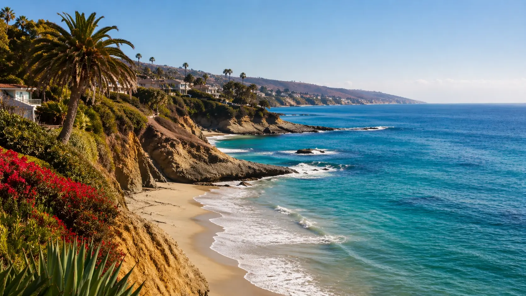 Orange County coastline representing home health care services in Orange County